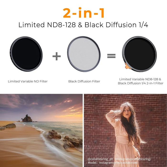 Variable Nd8 - nd128&black Mist Diffusion 1 4 Video 2in1