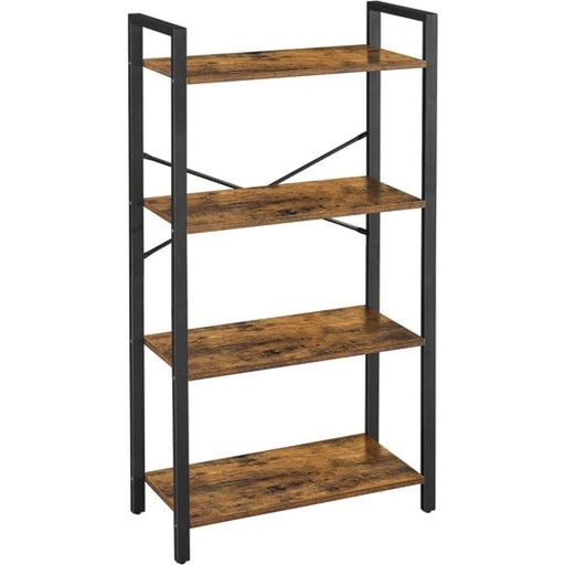 Vasagle 4 Tier Bookshelf Storage Rack With Steel Frame