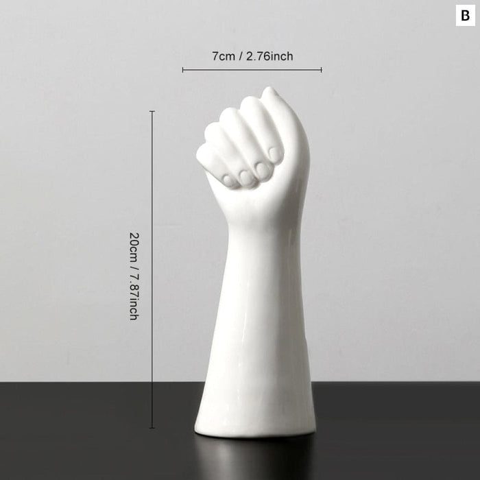 Vase Gesture Flowers Flower Arrangement Dried Home Decor