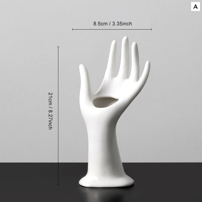 Vase Gesture Flowers Flower Arrangement Dried Home Decor