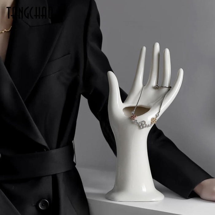 Vase Gesture Flowers Flower Arrangement Dried Home Decor