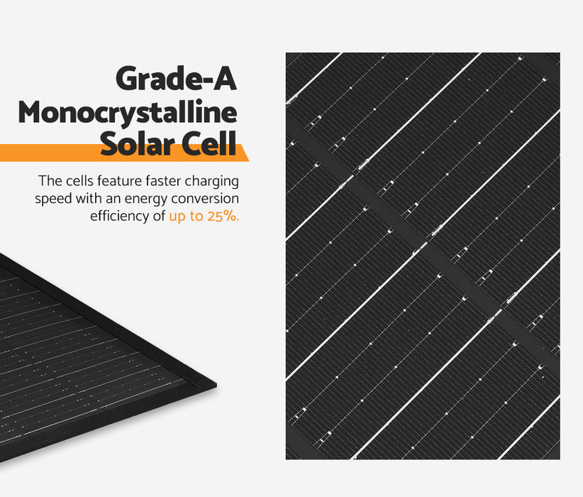 Solar Blanket 200W Mono 12V Folding Panel Kit 5M Cable Usb