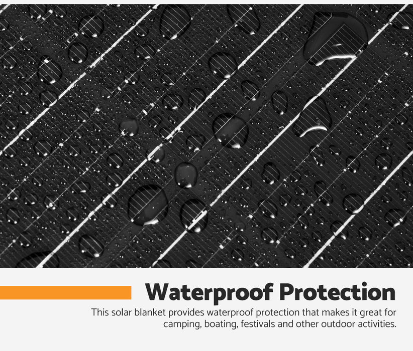 Solar Blanket 200W Mono 12V Folding Panel Kit 5M Cable Usb