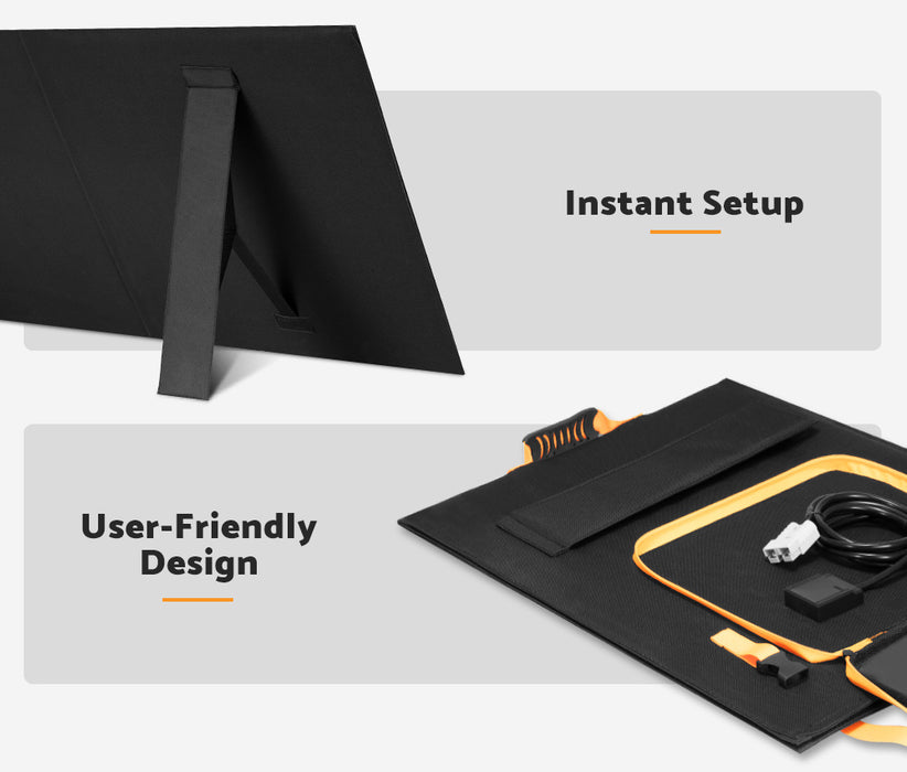 Solar Blanket 200W Mono 12V Folding Panel Kit 5M Cable Usb