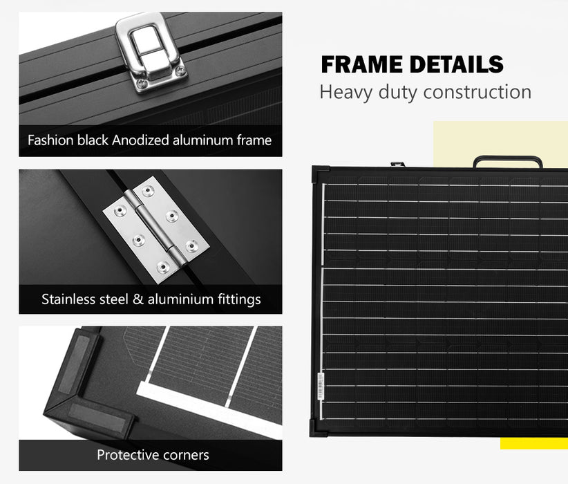 12V 160W 200W 250W 300W Folding Solar Panel Kit Lightweight Caravan Camping