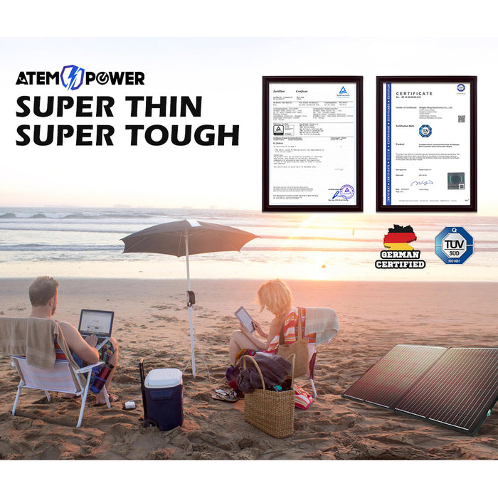 12V 160W 200W 250W 300W Folding Solar Panel Kit Lightweight Caravan Camping