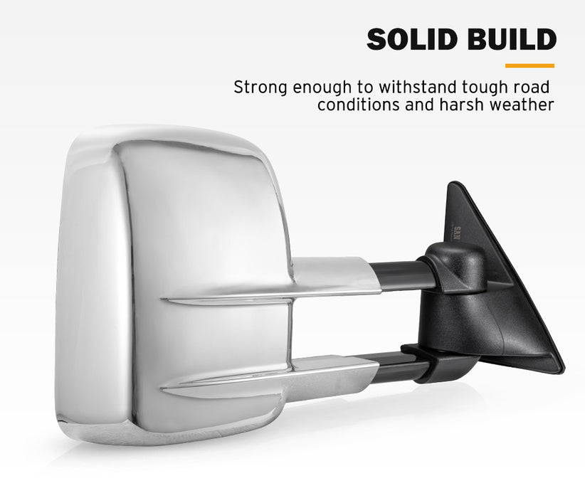 Extendable Towing Mirrors For Toyota Landcruiser 100 Series 1998-2007