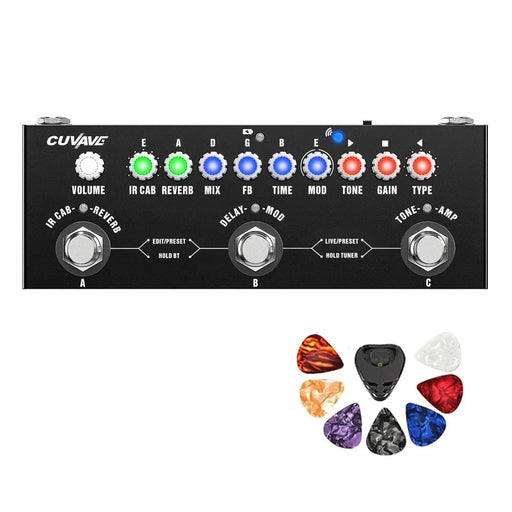 M-vave Cube Baby Guitar Multi-effects Pedal 8 Ir Cabinets