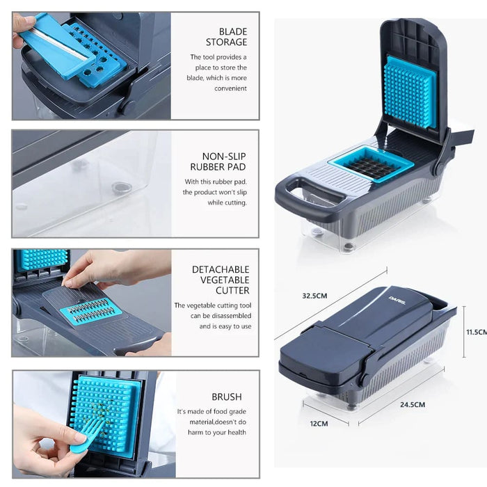 Vegetable Cutter Egg Slicer Dicer Replaceable Blades