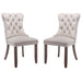 2x Velvet Dining Chairs Upholstered Tufted Kithcen Chair