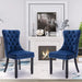 6x Velvet Dining Chairs Upholstered Tufted Kithcen Chair