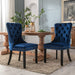 8x Velvet Dining Chairs Upholstered Tufted Kithcen Chair