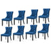 8x Velvet Dining Chairs Upholstered Tufted Kithcen Chair
