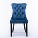 4x Velvet Dining Chairs Upholstered Tufted Kithcen Chair