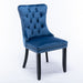 8x Velvet Dining Chairs Upholstered Tufted Kithcen Chair