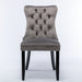 2x Velvet Dining Chairs Upholstered Tufted Kithcen Chair