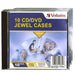 Verbatim Cd Dvd 10 Pack Clear Jewel Cases
