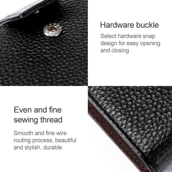 Vertical Cowhide Leather Rfid Wallet For Ladies