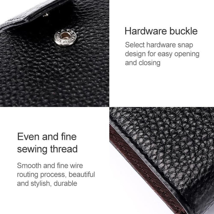 Vertical Cowhide Leather Rfid Wallet For Ladies