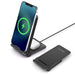 Vibe Geeks Vertical Folding 2-in-1 Wireless Phone Charger