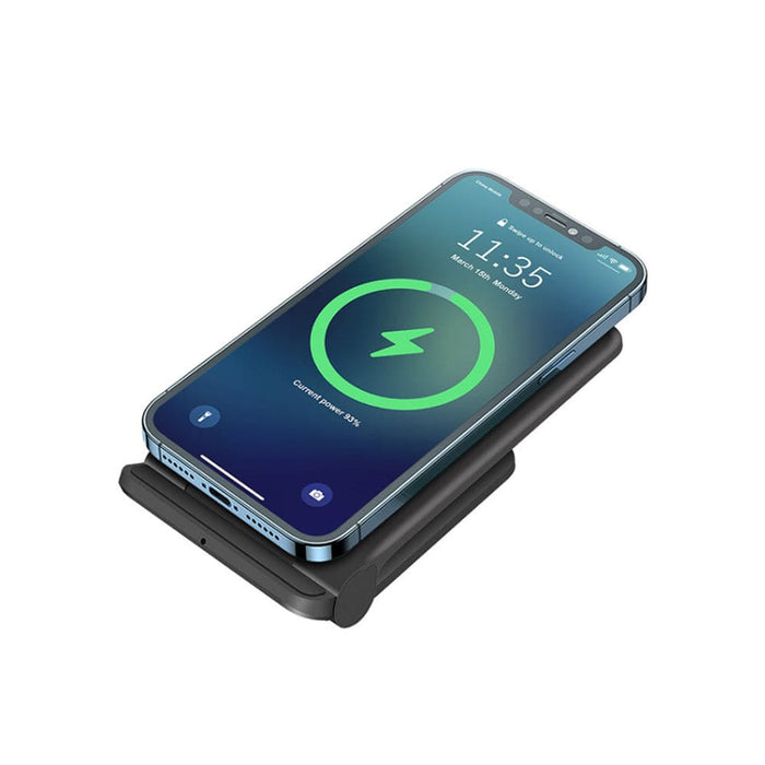 Vibe Geeks Vertical Folding 2-in-1 Wireless Phone Charger