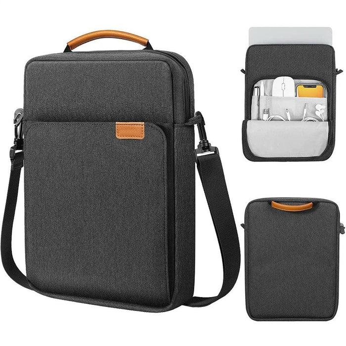 Vertical Laptop Bag Handheld Shoulder Crossbody Size 9.7 11