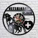 Veterinary Clinic Veterinarian Led Vinyl Record Wall Clock