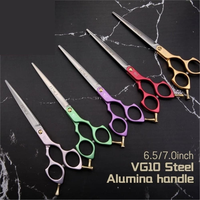 Vg10 Colourful 6.5 7.0 Inch Pet Cutting Scissors for Dog