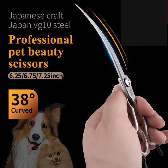 Jp Vg10 Steel 6.25 6.75 7.25 Inch 38°curved Blade Pet Dog