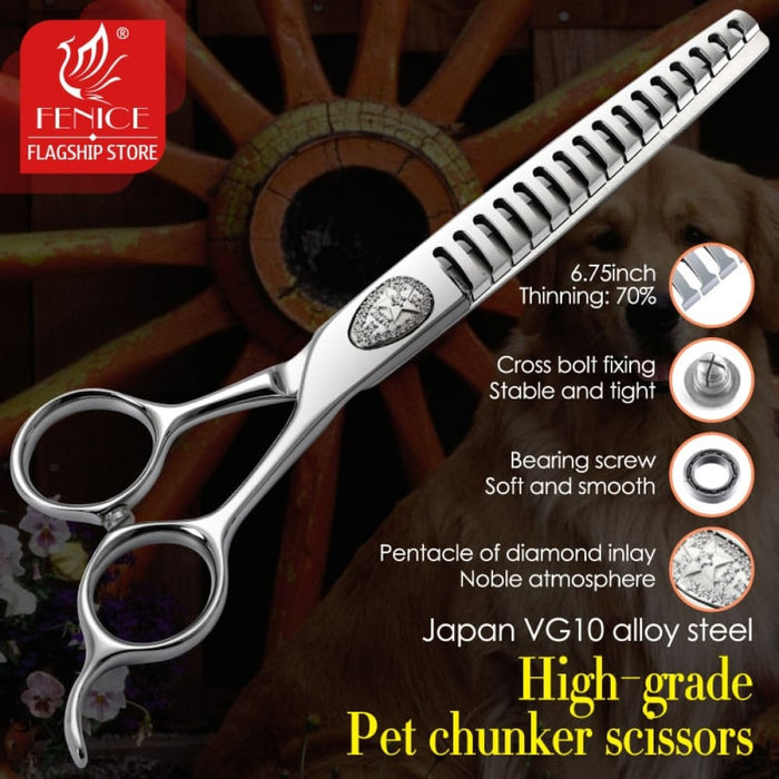 Vg10 Steel 6.75 Inch Professional Pet Scissors Dog
