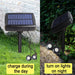 Vibe Geeks 10 Pcs Solar Powered Outdoor Spot Light