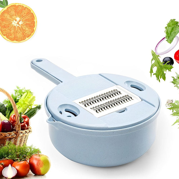 Vibe Geeks 12 in 1 Manual Multi-function Vegetable Cutter