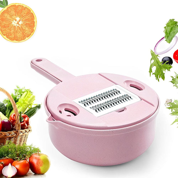 Vibe Geeks 12 in 1 Manual Multi-function Vegetable Cutter