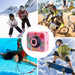 Vibe Geeks 180° Rotation 1080p Hd Kids Action Camera - usb
