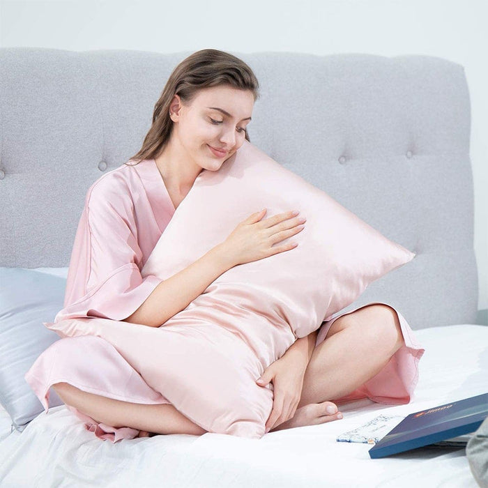 Vibe Geeks 2 Pcs Mulberry Silk Pillow Cases in Various