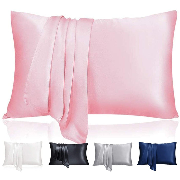 Vibe Geeks 2 Pcs Mulberry Silk Pillow Cases in Various