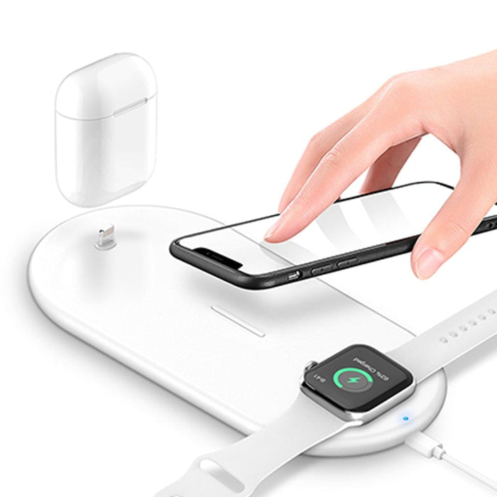 Vibe Geeks 3 - in - 1 Wireless Charger For Qi Devices - Usb