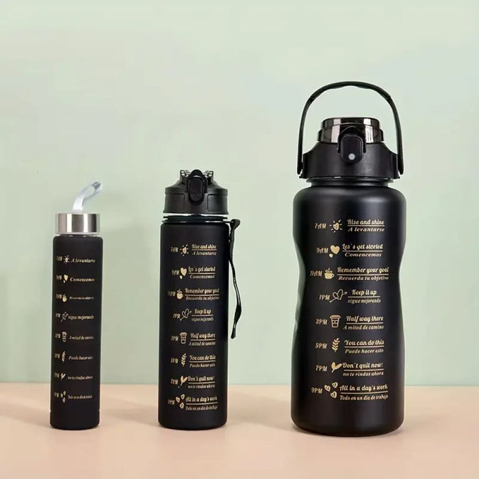 Vibe Geeks Set Of 3 Large Capacity Water Flask Leakproof