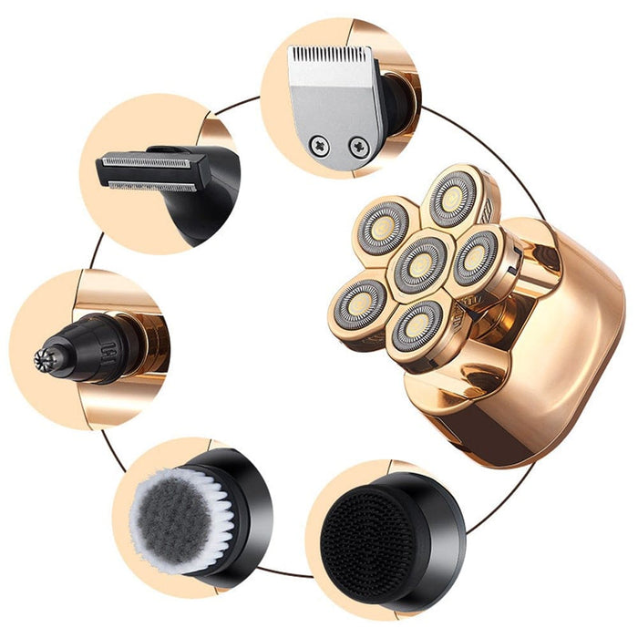 Vibe Geeks 6 Blade Usb Rechargeable Electric Hair Clipper