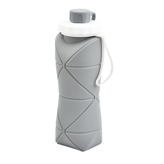Vibe Geeks 600ml Collapsible Silicone Sports Water Bottle