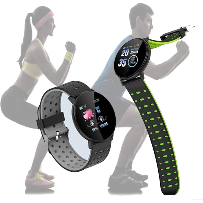 Vibe Geeks Bluetooth Smartwatch Blood Pressure Monitor