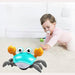 Vibe Geeks Crawling Crab Sensory Toy with Music and Led