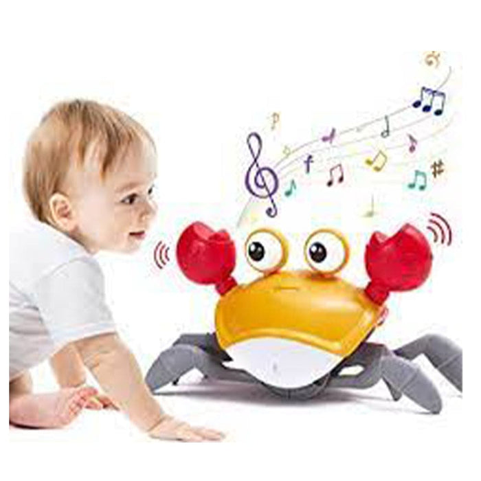 Vibe Geeks Crawling Crab Sensory Toy with Music and Led