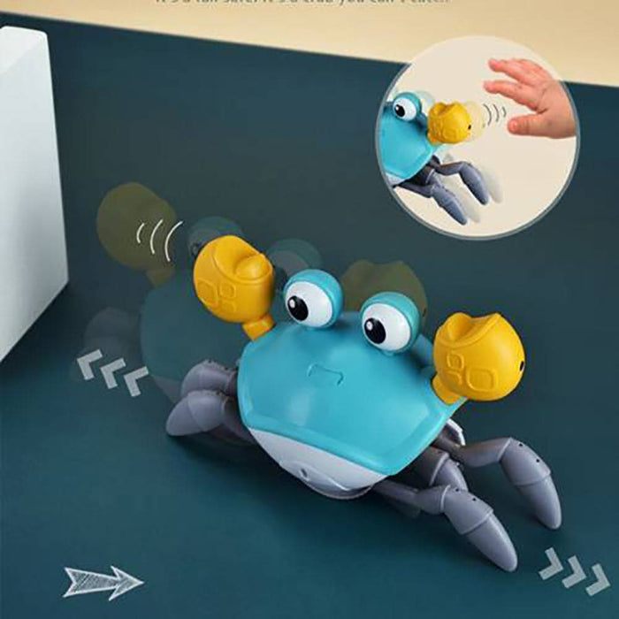 Vibe Geeks Crawling Crab Sensory Toy with Music and Led