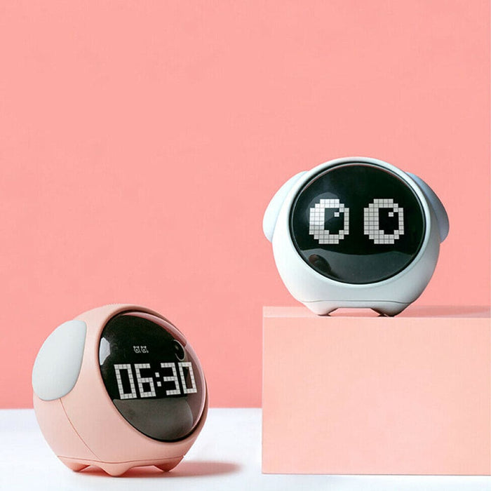 Vibe Geeks Cute Pixel Children’s Bedside Emoji Alarm