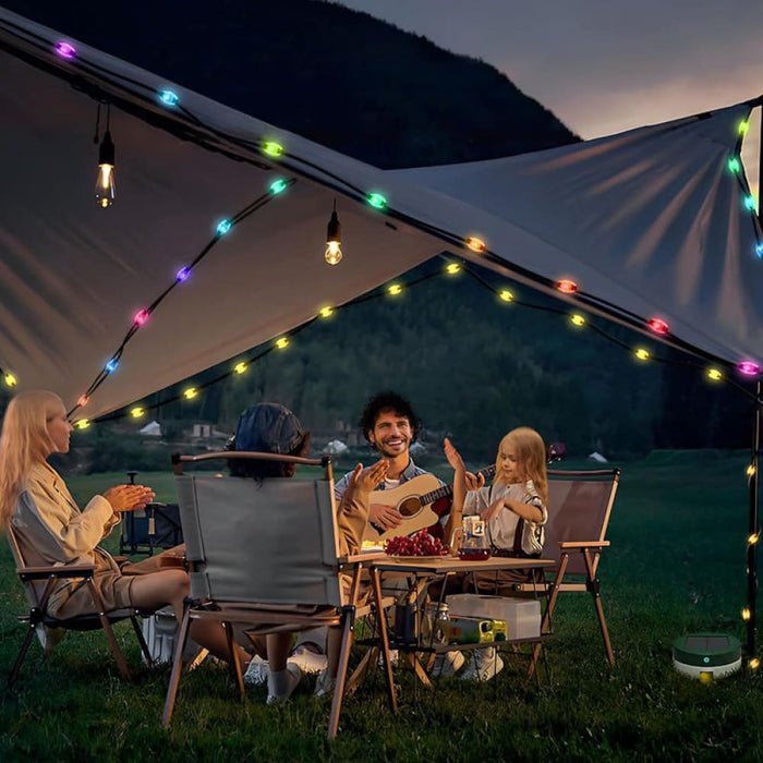 Vibe Geeks Double Powered Outdoor Camping Led String Light