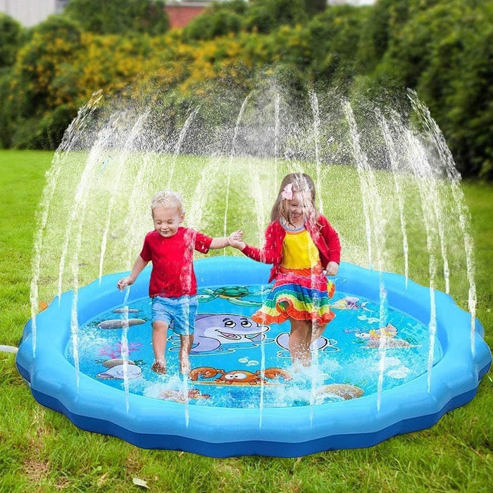 Vibe Geeks Durable Outdoor Inflatable Sprinkler Water Mat