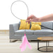 Vibe Geeks Fluffy Feather Interactive Pet Cat Teaser Wand