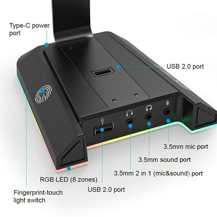 Nz Local Stock- Vibe Geeks Gaming Headset Stand with 7.1