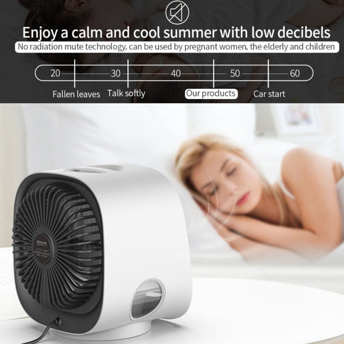 Vibe Geeks Usb Mini Air Conditioner Cooling Fan For Home